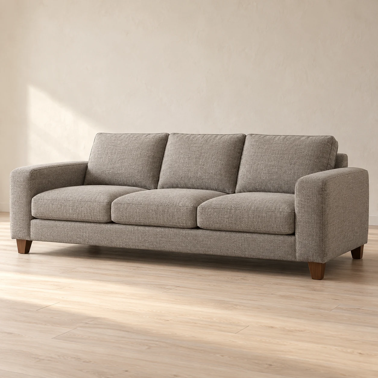 Woven three-seat sofa